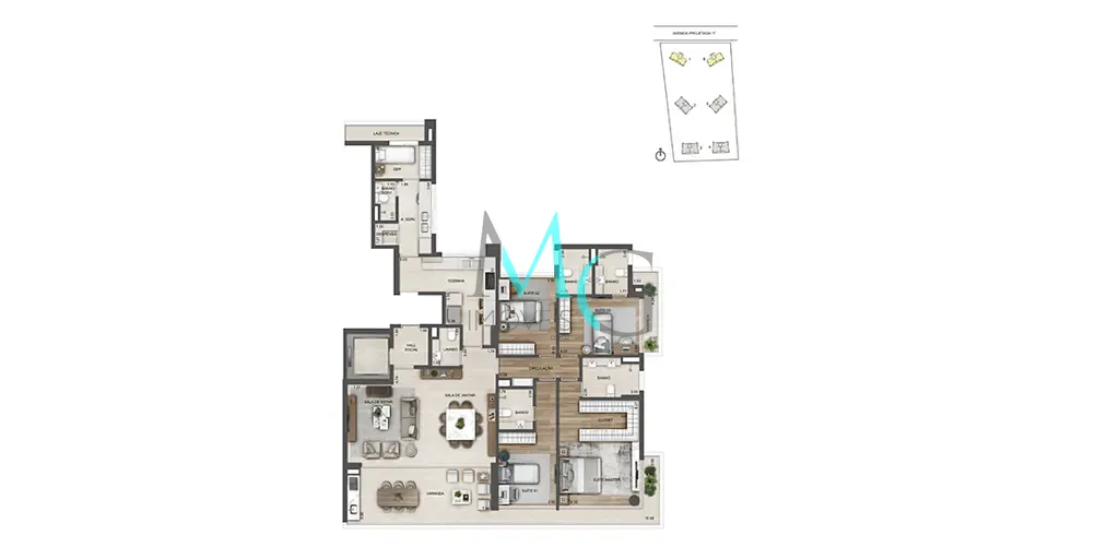 Apartamento, 4 quartos, 231 m² - Foto 57