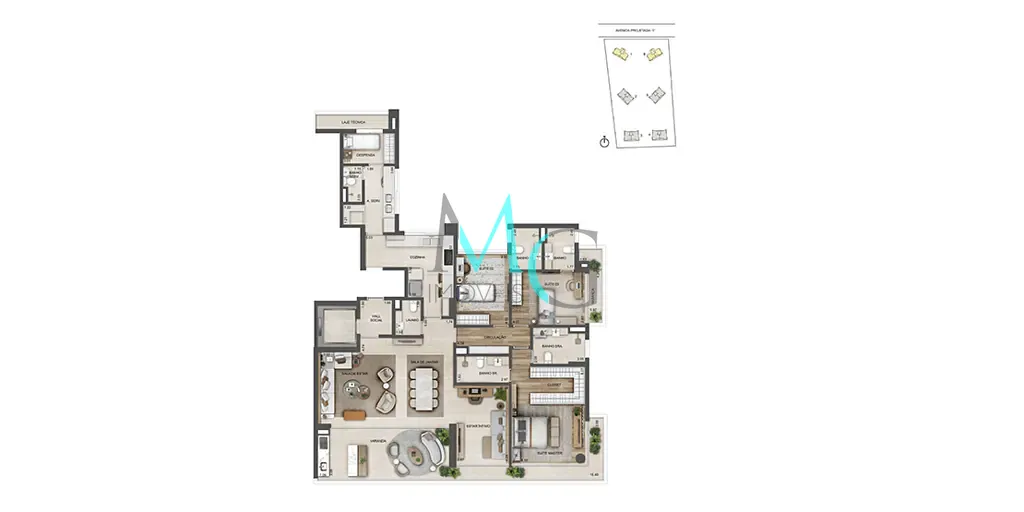 Apartamento, 4 quartos, 231 m² - Foto 58