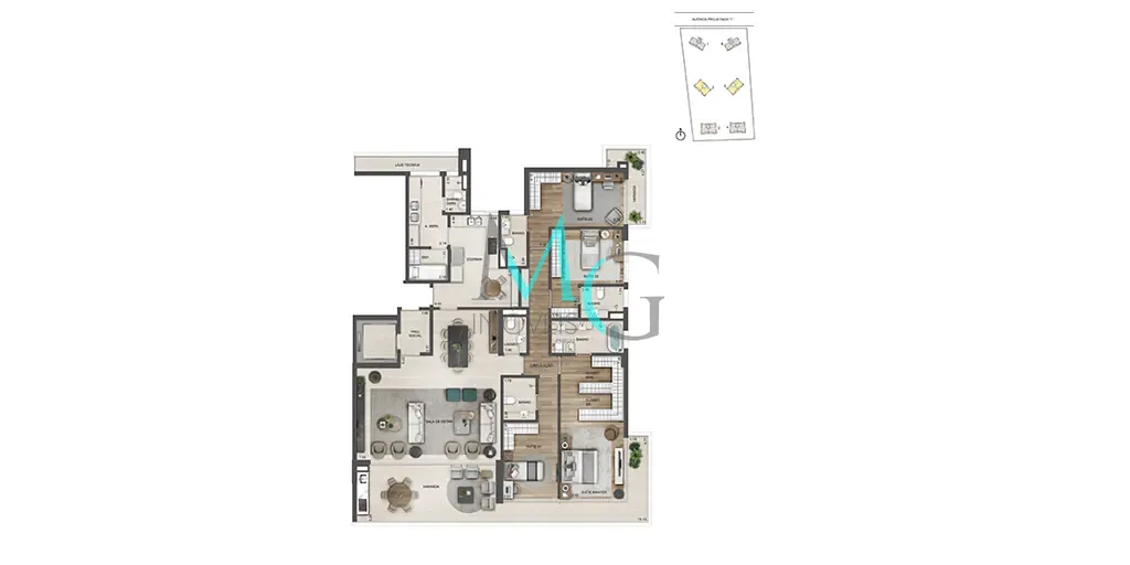 Apartamento, 4 quartos, 231 m² - Foto 59