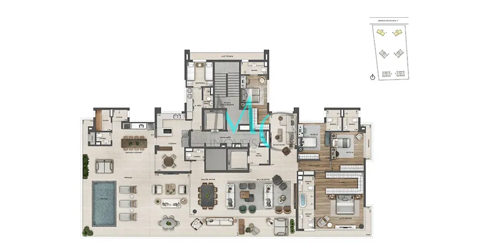 Apartamento, 4 quartos, 231 m² - Foto 63