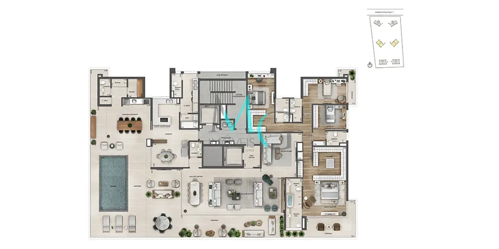 Apartamento, 4 quartos, 231 m² - Foto 64