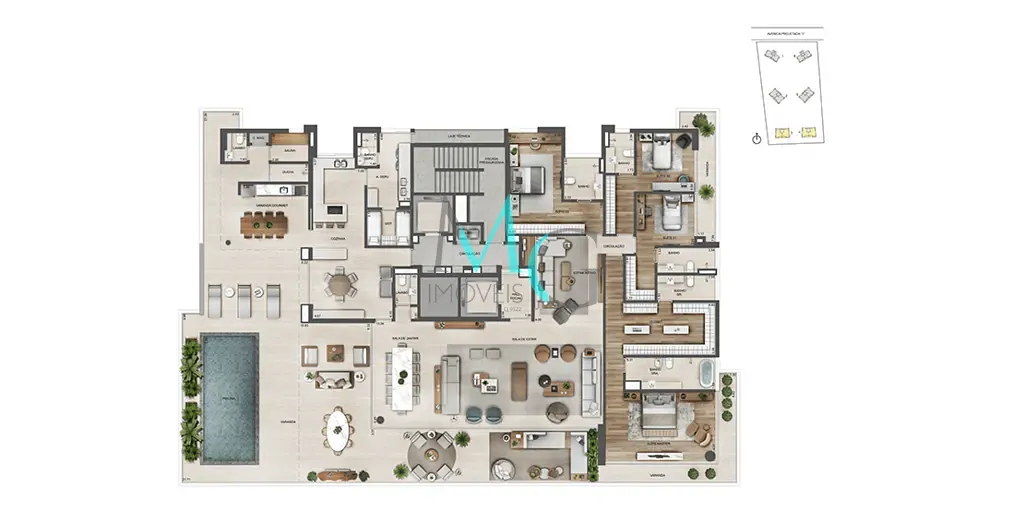Apartamento, 4 quartos, 231 m² - Foto 65