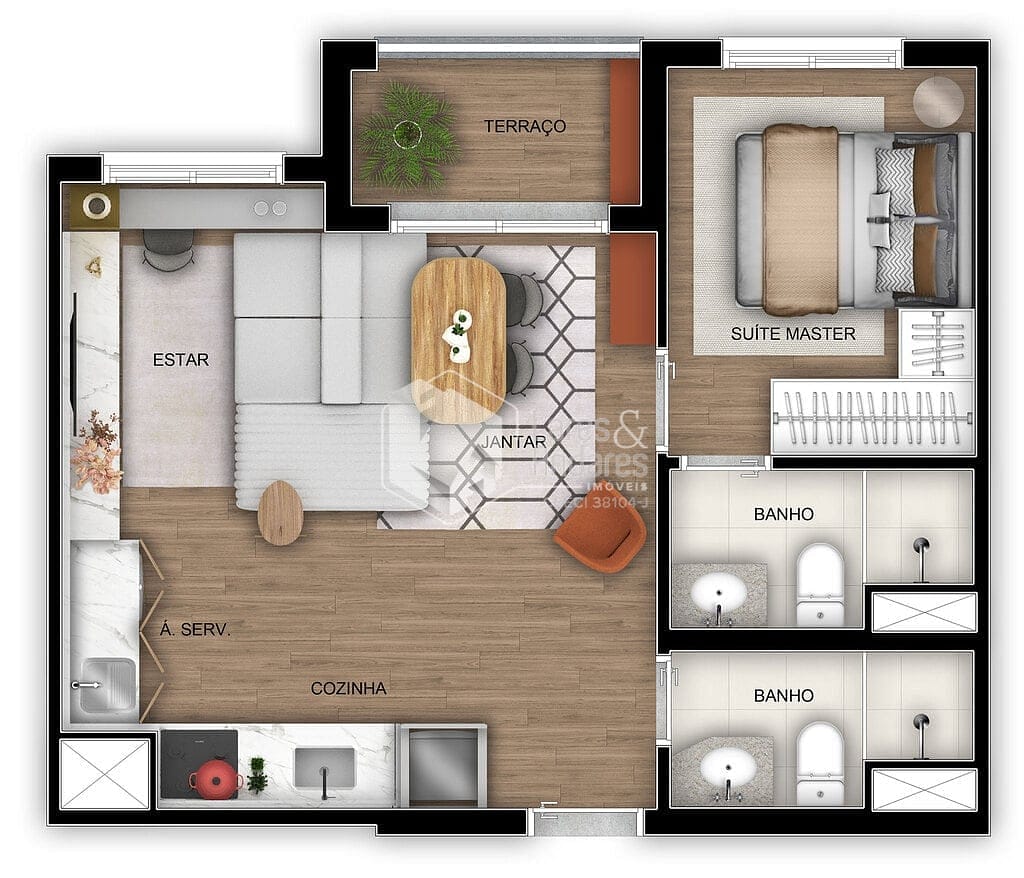 Apartamento à venda com 2 quartos, 42m² - Foto 32