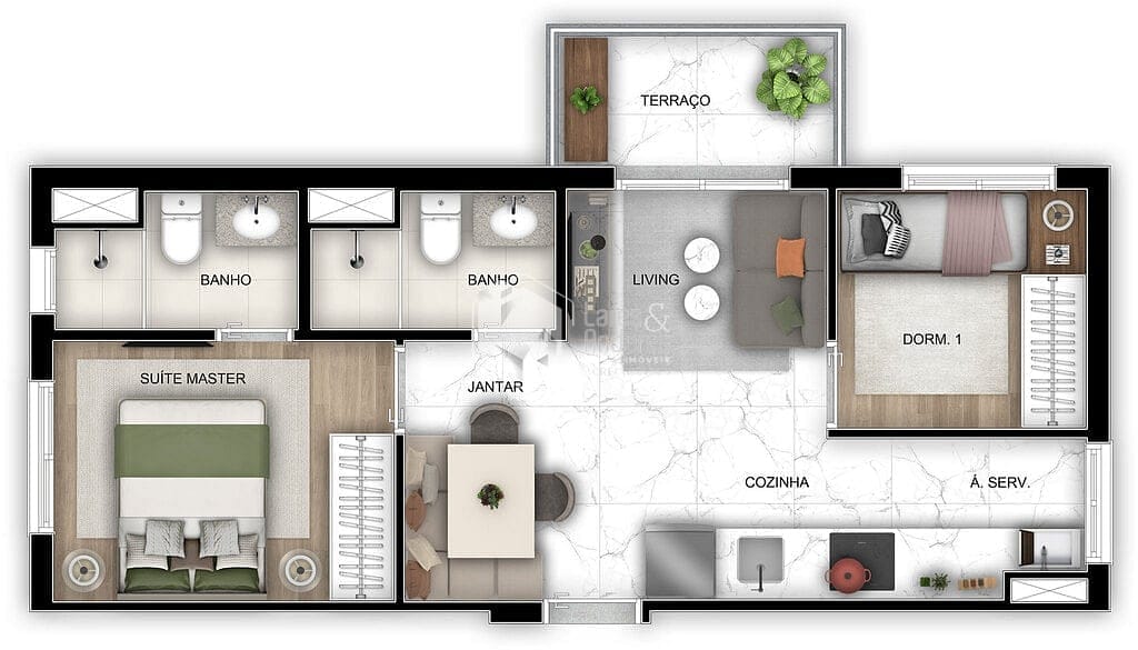 Apartamento à venda com 2 quartos, 42m² - Foto 34