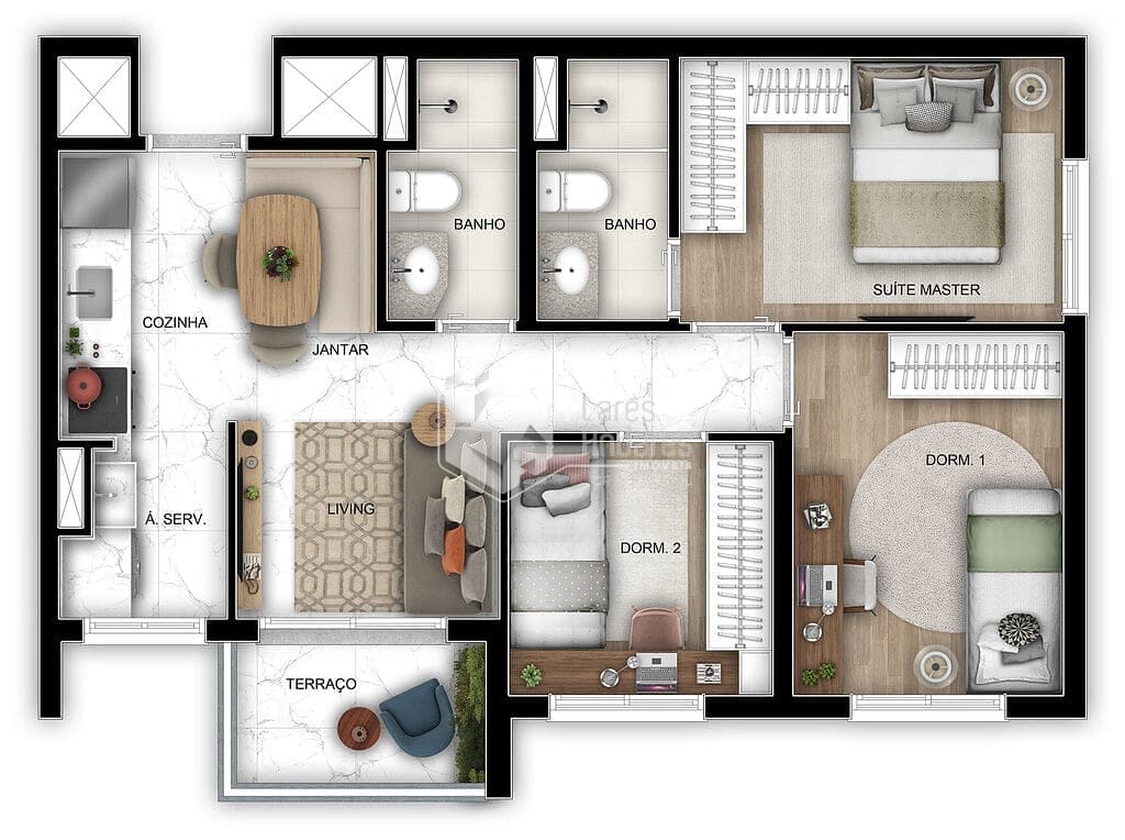 Apartamento à venda com 2 quartos, 42m² - Foto 36