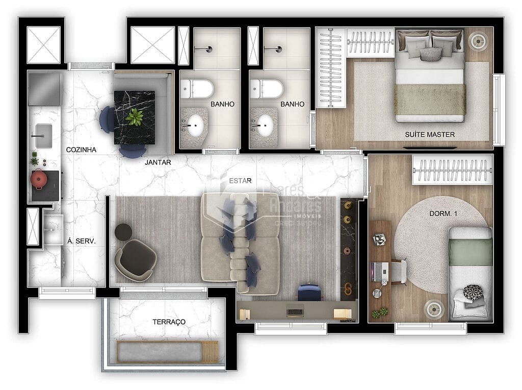 Apartamento à venda com 2 quartos, 42m² - Foto 37