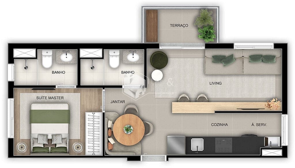 Apartamento à venda com 2 quartos, 42m² - Foto 35