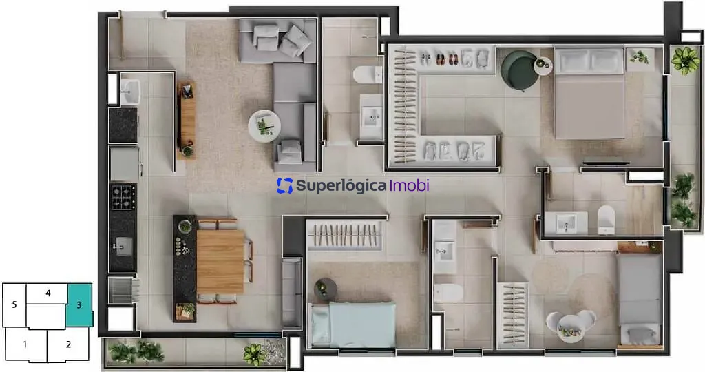 Apartamento, 3 quartos, 90 m² - Foto 44