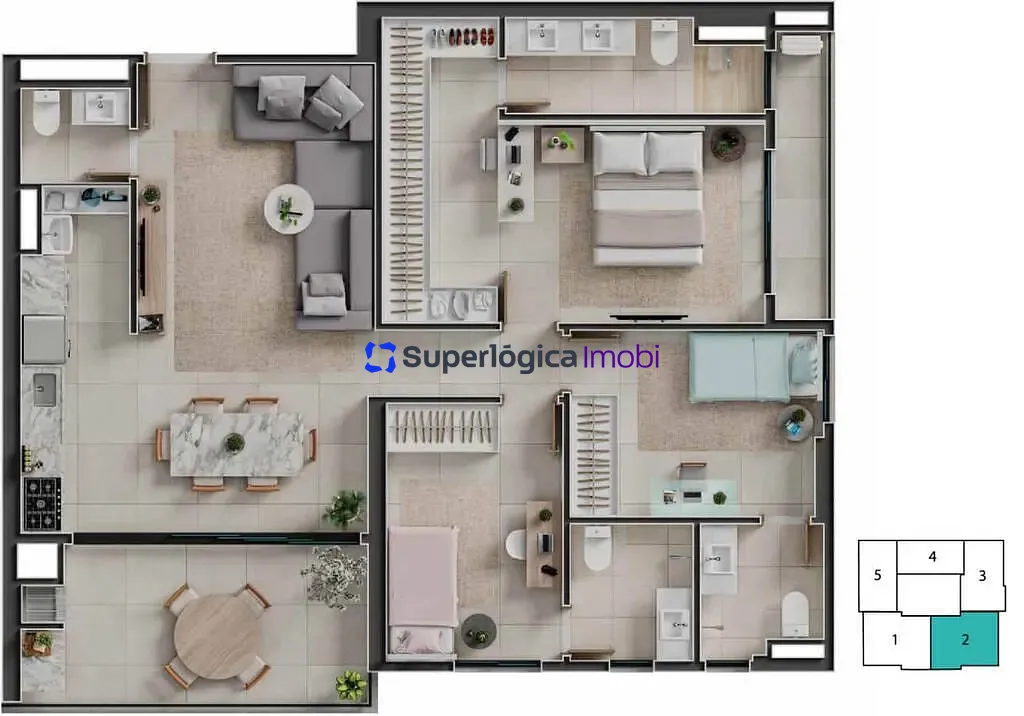Apartamento, 3 quartos, 90 m² - Foto 45