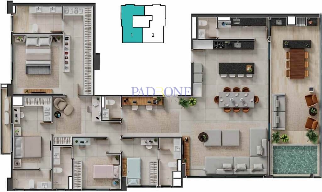 Apartamento à venda com 2 quartos, 70m² - Foto 47