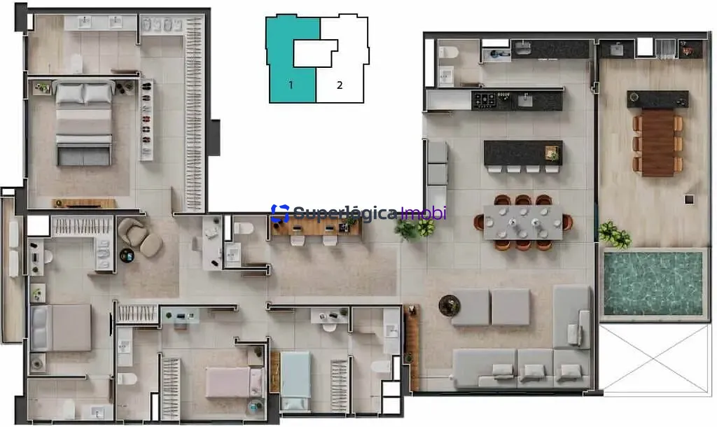 Apartamento, 2 quartos, 80 m² - Foto 46