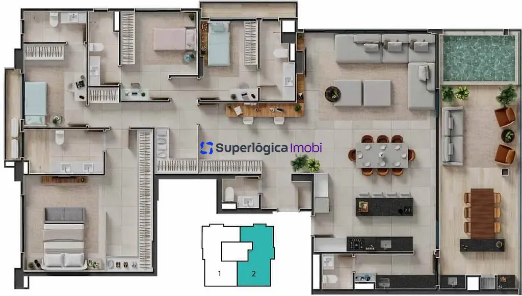 Apartamento, 2 quartos, 80 m² - Foto 48