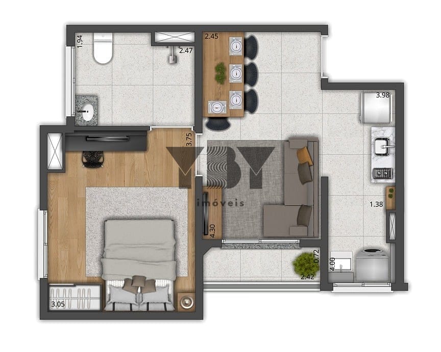 Apartamento, 2 quartos, 39 m² - Foto 19