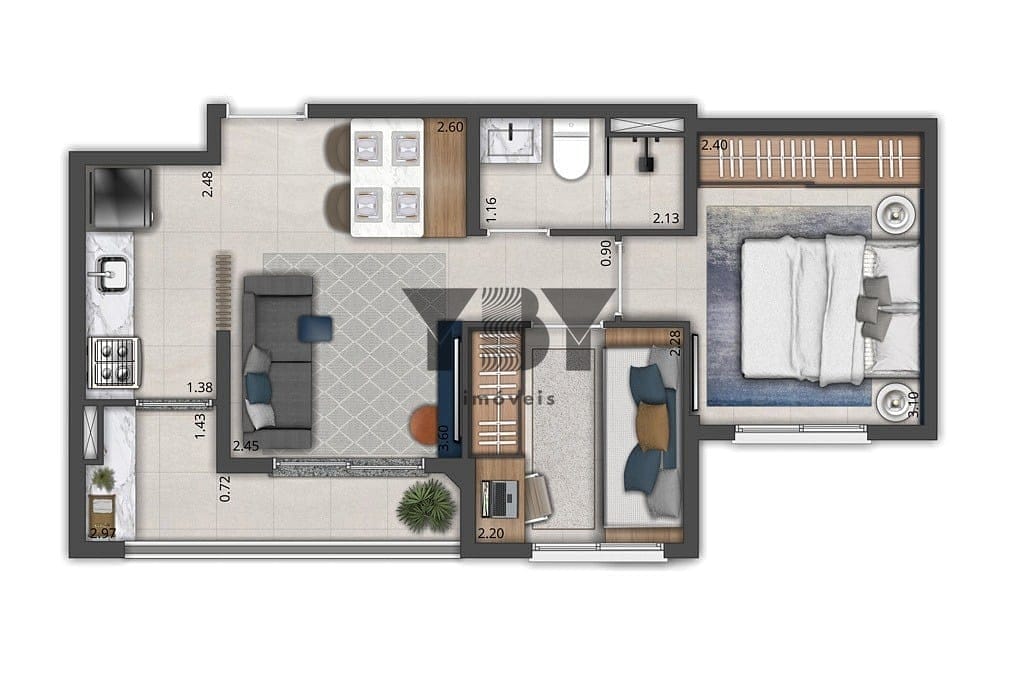 Apartamento, 2 quartos, 39 m² - Foto 21