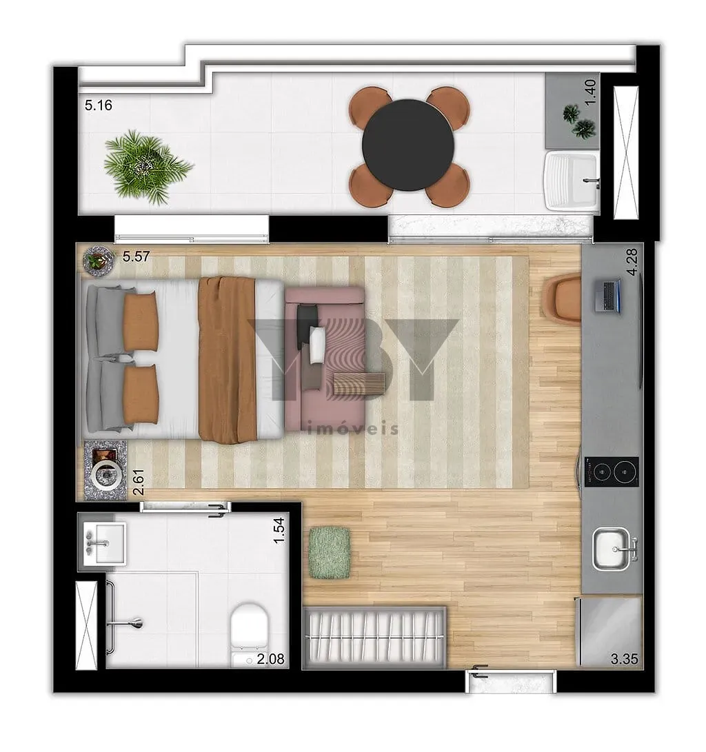 Apartamento, 1 quarto, 53 m² - Foto 20