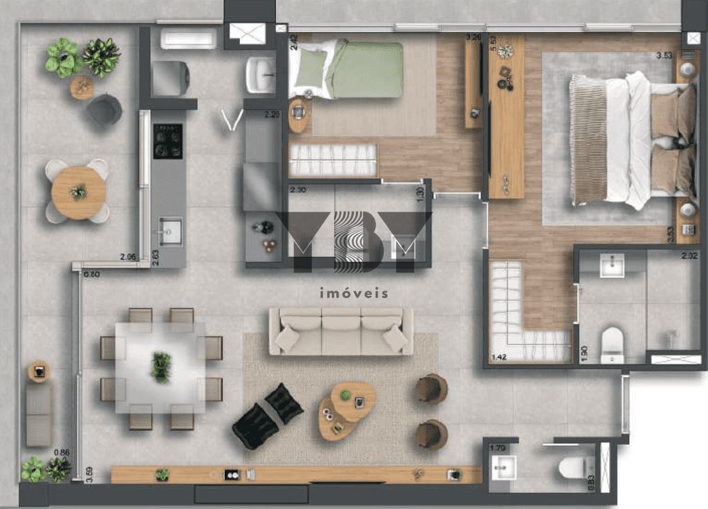 Apartamento, 2 quartos, 137 m² - Foto 26