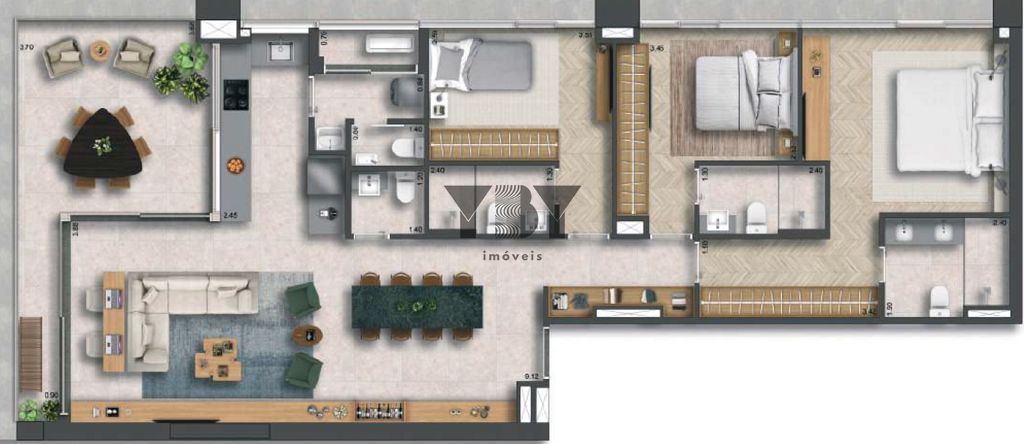 Apartamento, 2 quartos, 137 m² - Foto 29