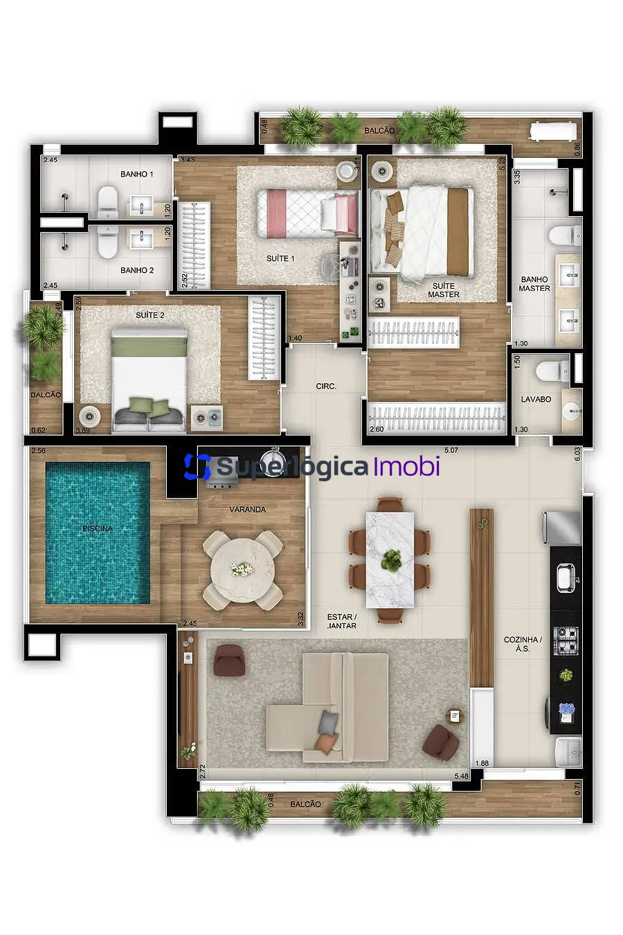 Apartamento, 3 quartos, 129 m² - Foto 34