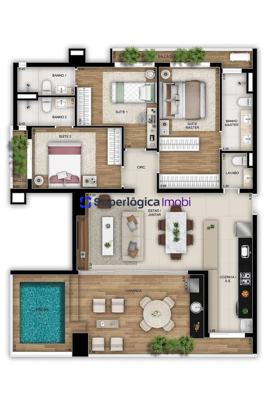 Apartamento, 3 quartos, 129 m² - Foto 35