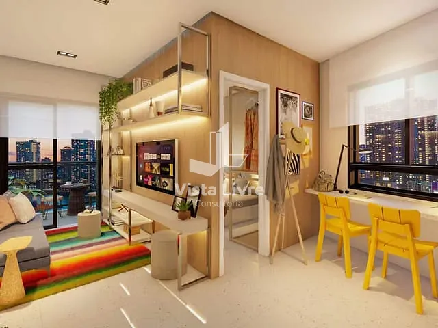Apartamento com 55m² 1 quarto e 1 banheiro, à venda, no bairro Vila Mariana em São Paulo