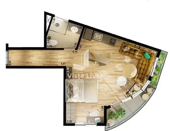 Apartamento, 1 quarto, 55 m² - Foto 18