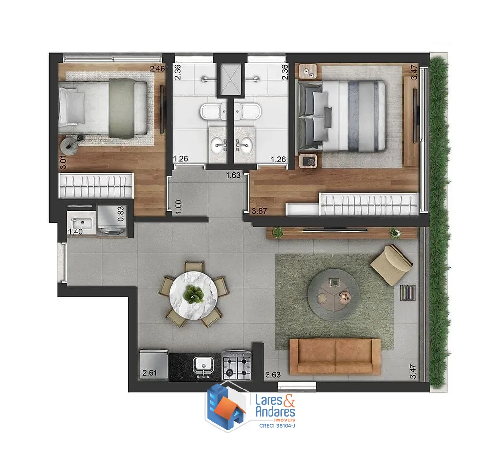 Apartamento, 3 quartos, 150 m² - Foto 19