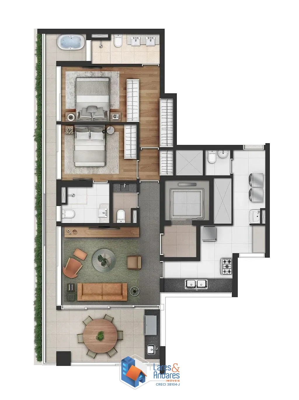 Apartamento, 3 quartos, 150 m² - Foto 20