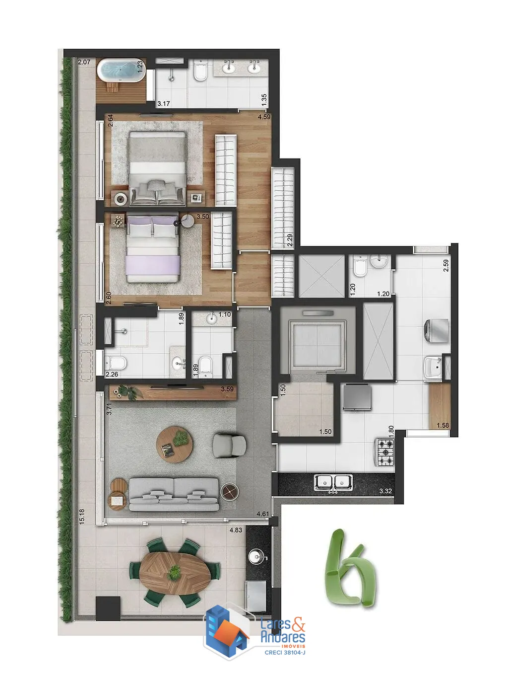 Apartamento, 3 quartos, 150 m² - Foto 21