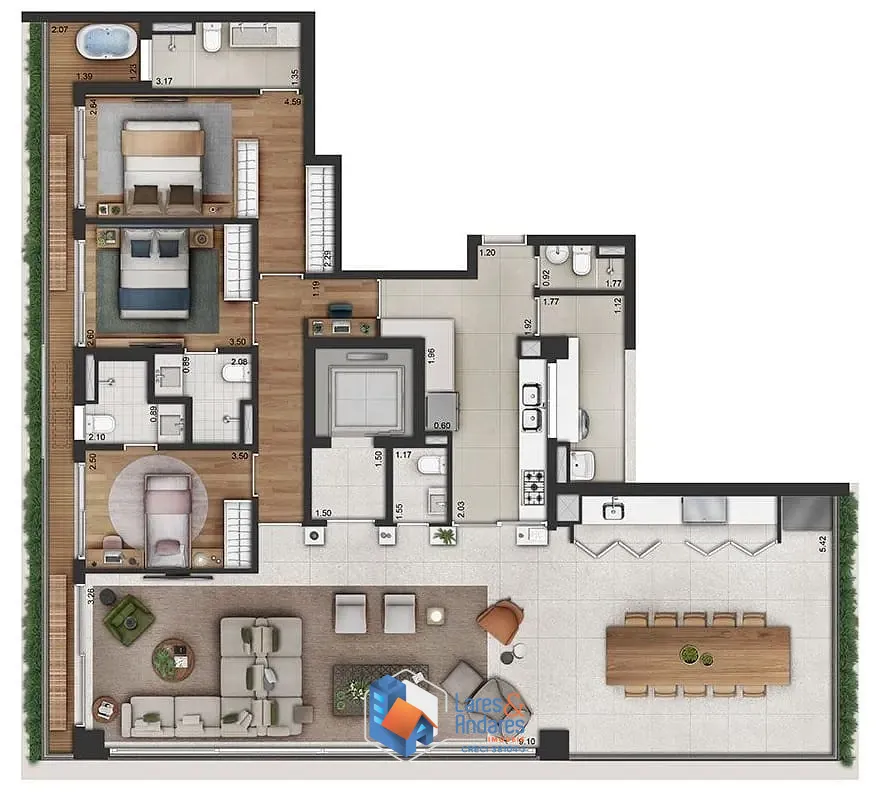 Apartamento, 3 quartos, 150 m² - Foto 27