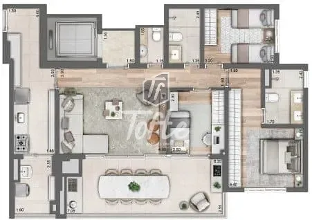 Apartamento, 4 quartos, 209 m² - Foto 16