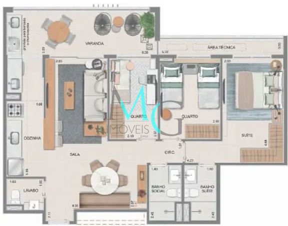 Apartamento, 3 quartos, 144 m² - Foto 21