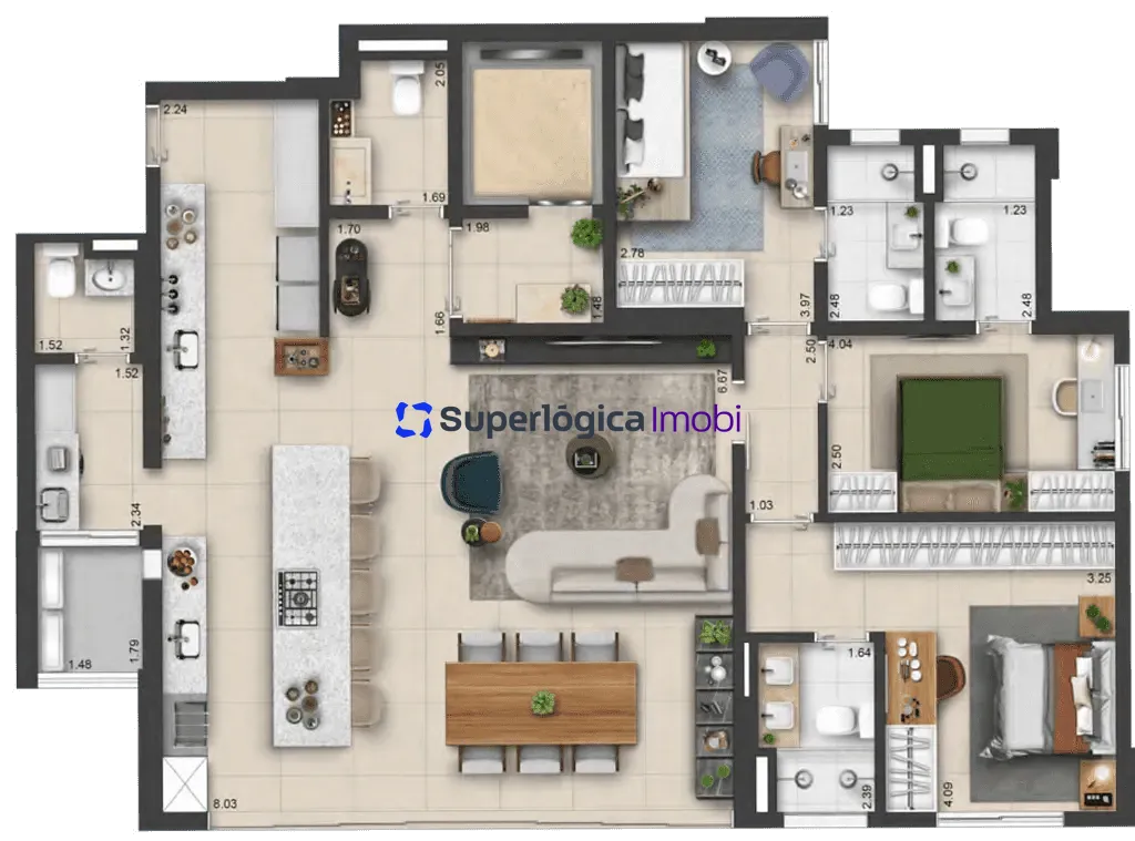 Apartamento, 3 quartos, 153 m² - Foto 21