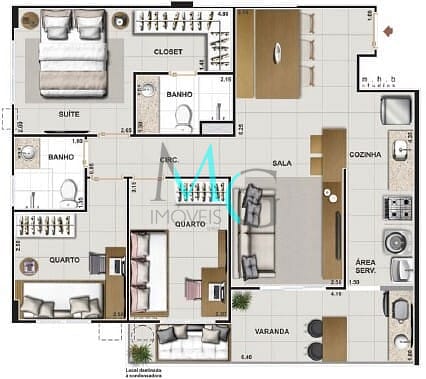 Apartamento, 2 quartos, 58 m² - Foto 18