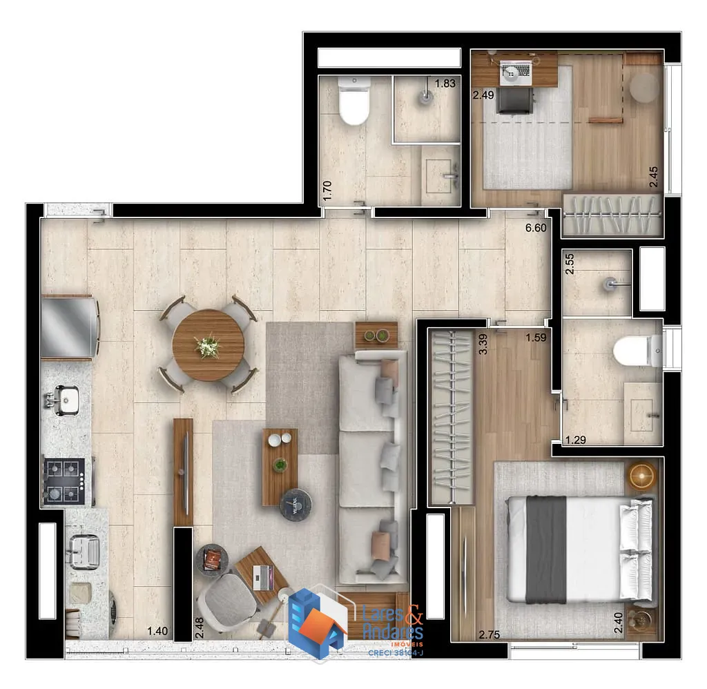 Apartamento, 2 quartos, 78 m² - Foto 13