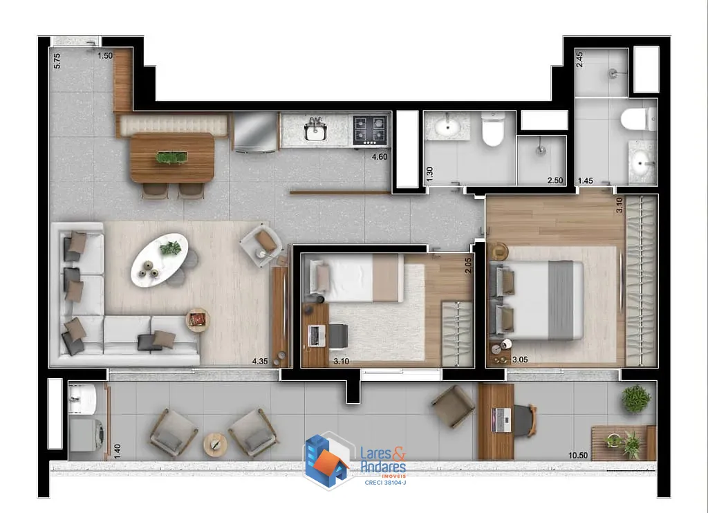 Apartamento, 2 quartos, 78 m² - Foto 15