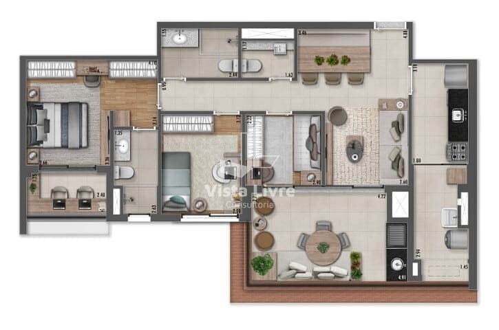 Apartamento, 3 quartos, 95 m² - Foto 21