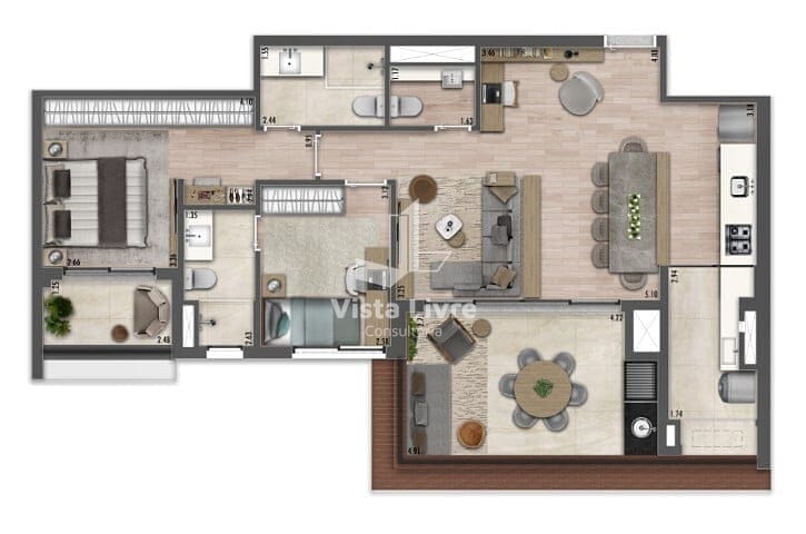 Apartamento, 3 quartos, 95 m² - Foto 22