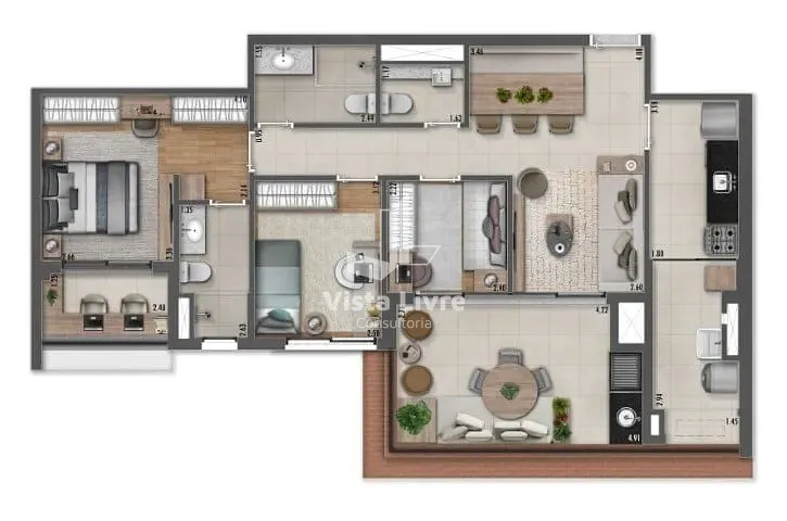 Apartamento, 3 quartos, 95 m² - Foto 21