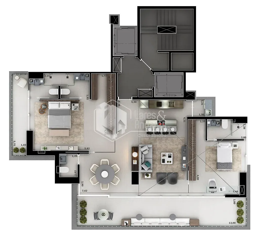 Cobertura, 3 quartos, 298 m² - Foto 99