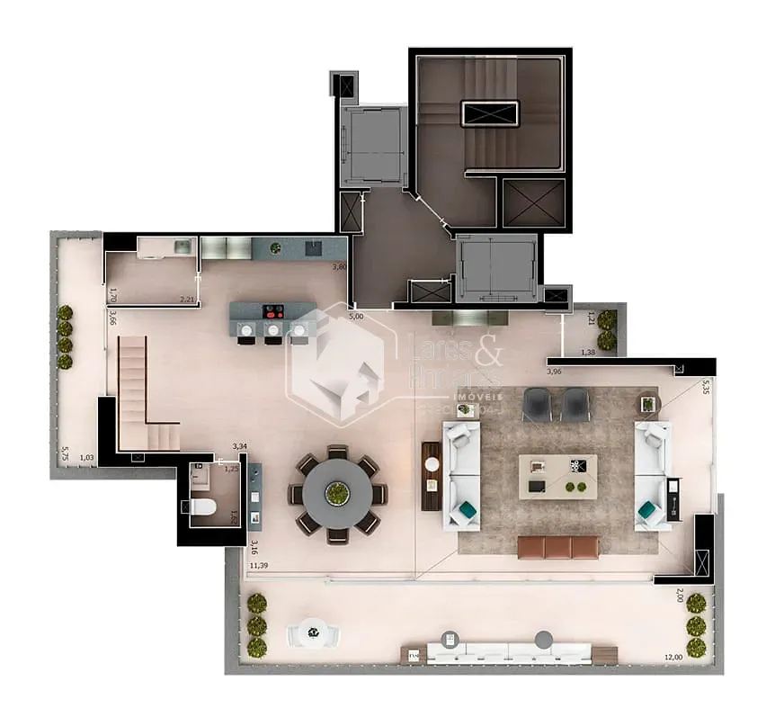 Cobertura, 3 quartos, 298 m² - Foto 100