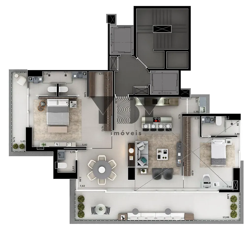 Cobertura, 3 quartos, 298 m² - Foto 99