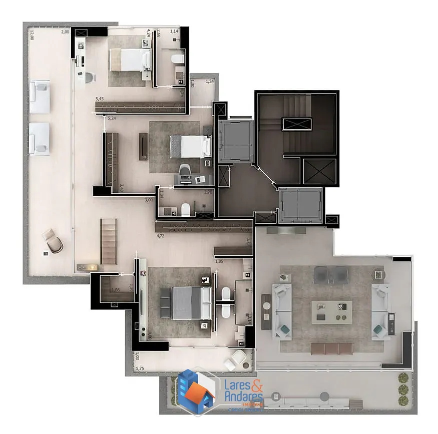 Apartamento, 2 quartos, 151 m² - Foto 101