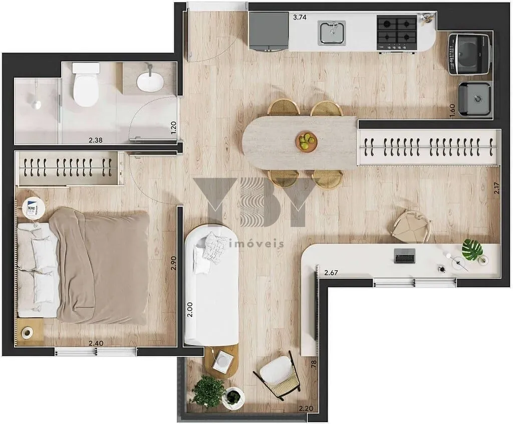 Apartamento, 2 quartos, 36 m² - Foto 20