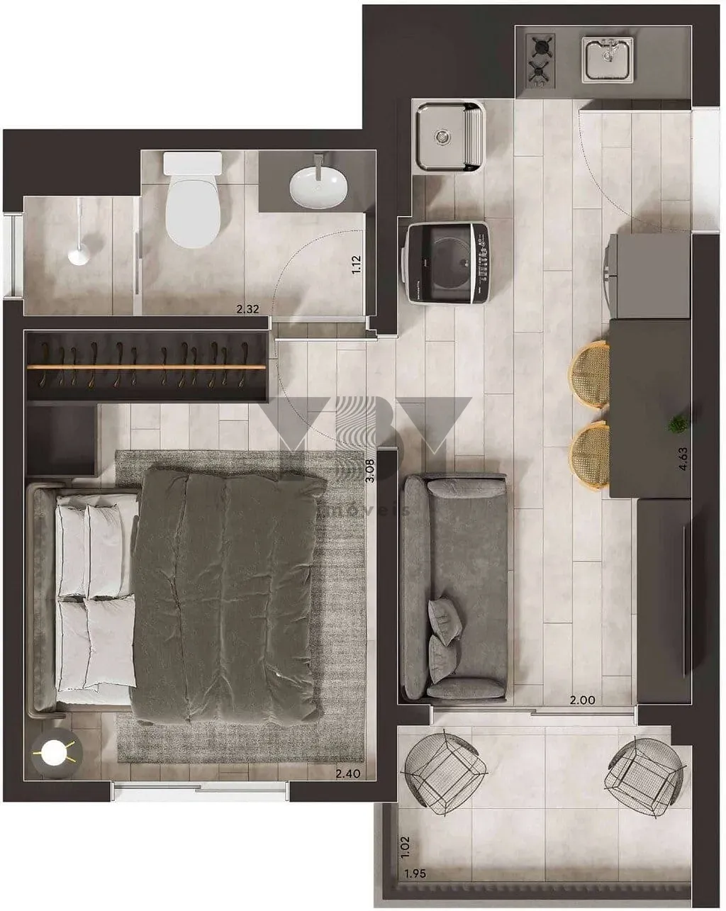 Apartamento, 2 quartos, 36 m² - Foto 22
