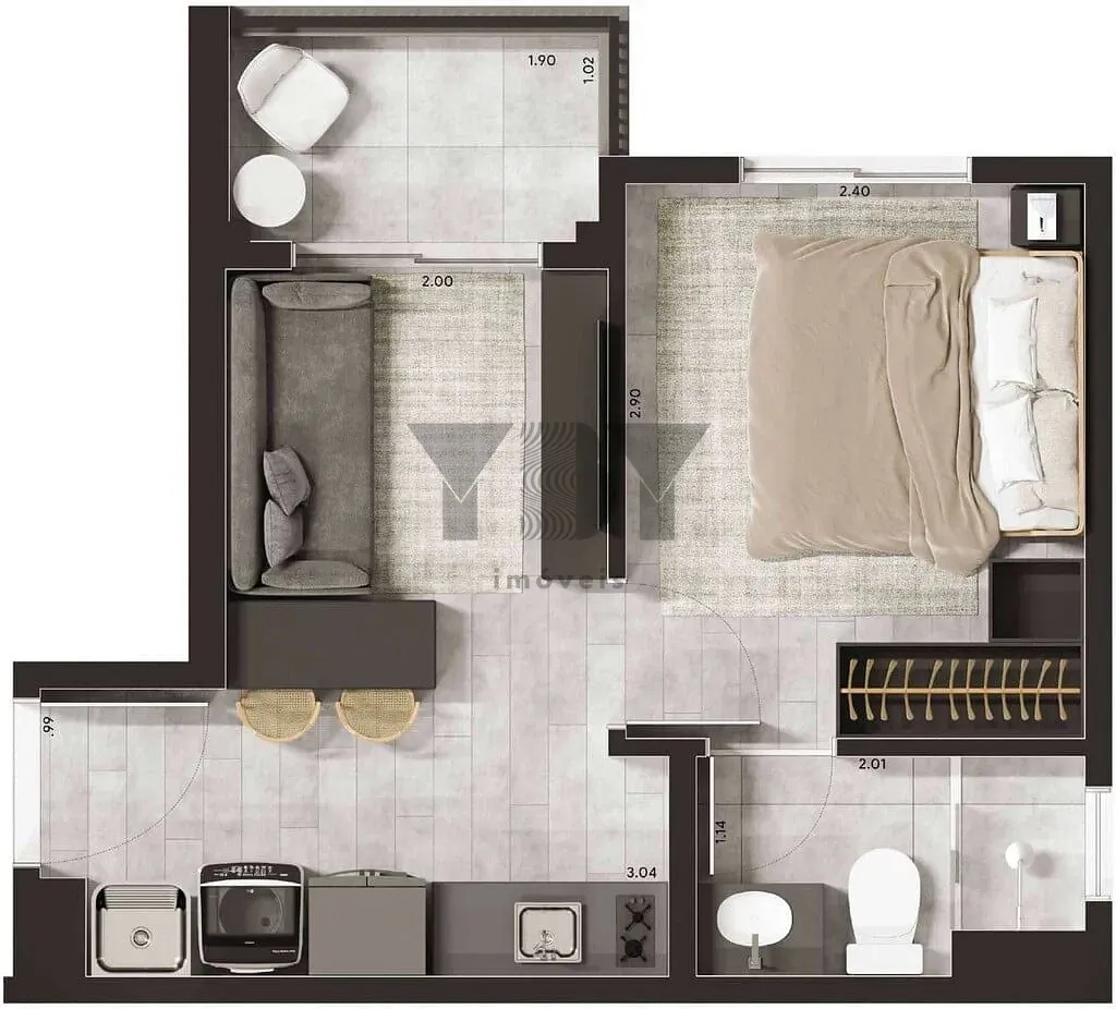 Apartamento, 2 quartos, 36 m² - Foto 24