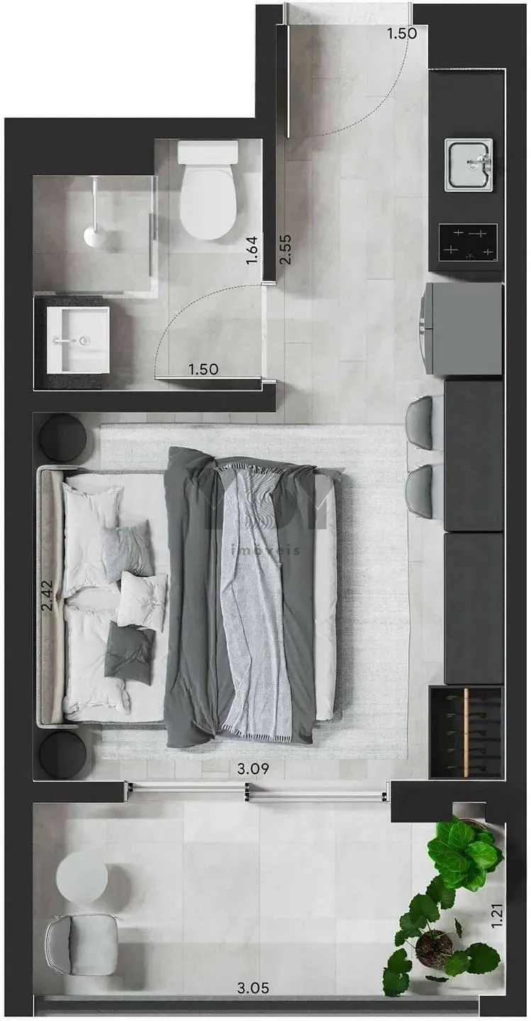 Apartamento, 2 quartos, 36 m² - Foto 26