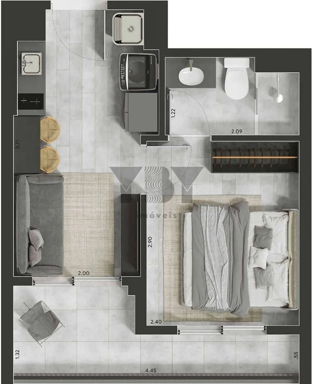Apartamento, 2 quartos, 36 m² - Foto 28