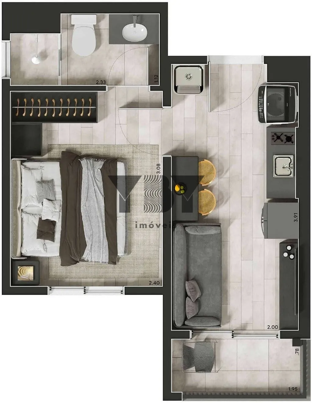 Apartamento, 2 quartos, 36 m² - Foto 21