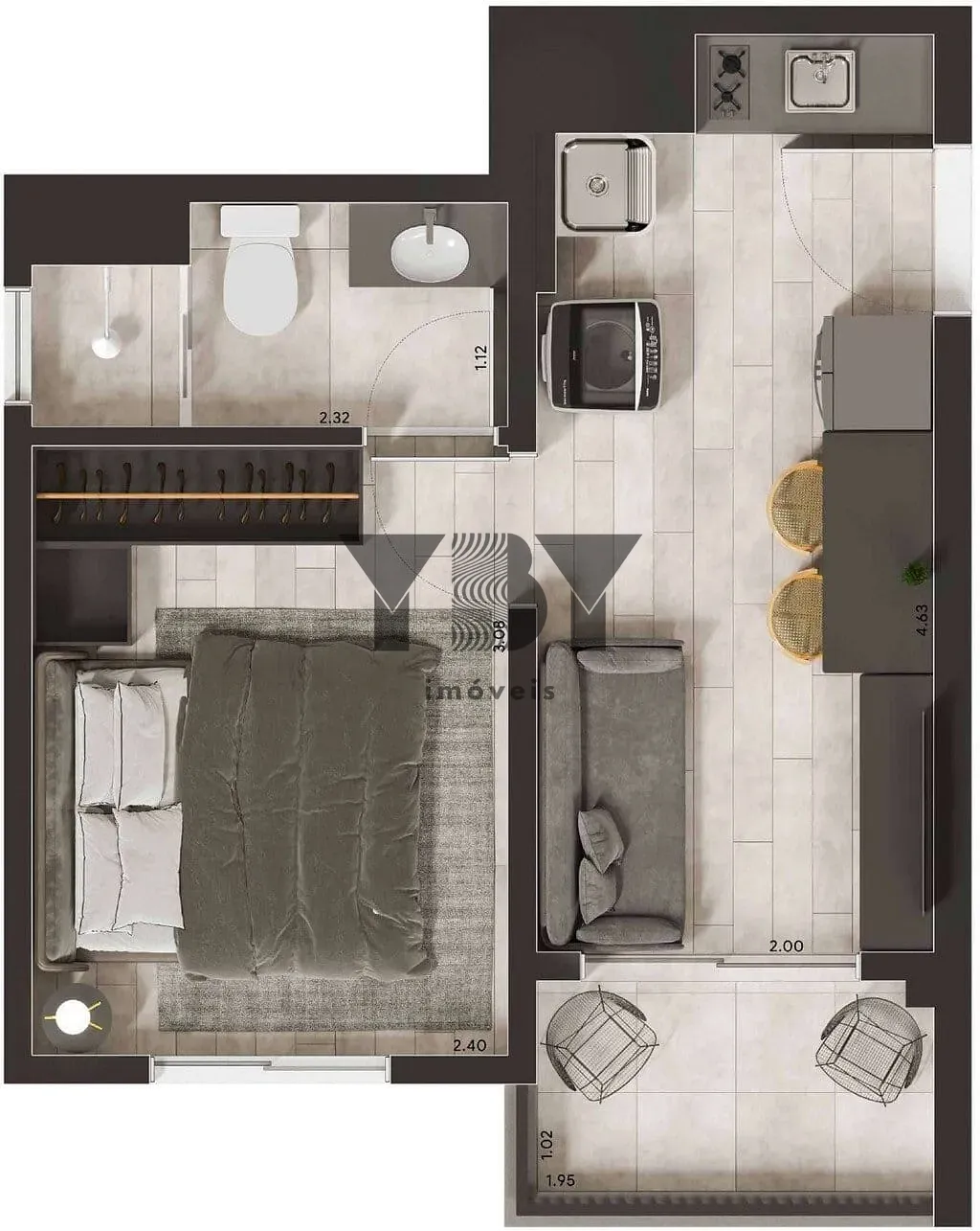 Apartamento, 2 quartos, 36 m² - Foto 22