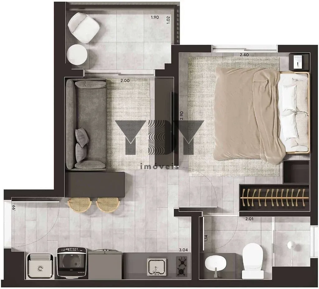 Apartamento, 2 quartos, 36 m² - Foto 24
